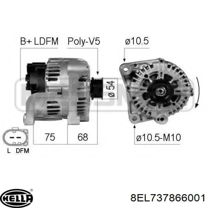 YLE000051 Land Rover Alternador de coche