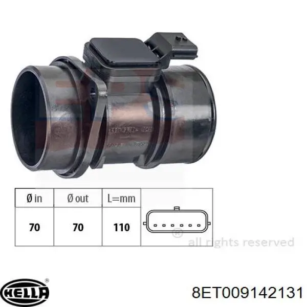 Comprar 5WK97008Z Continental/Siemens Sensor de masa de aire