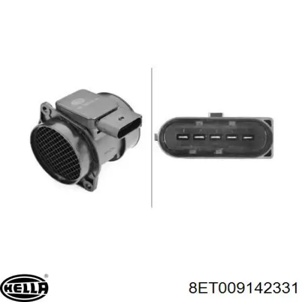Caudalímetro 8ET009142331 HELLA