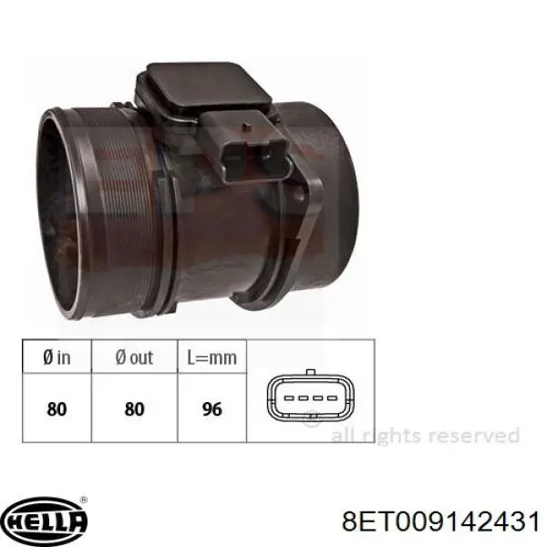 Sensor MAF Mitsubishi 1525A015