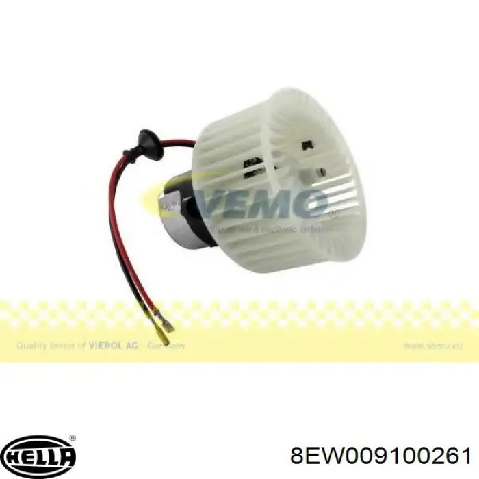 8EW009100261 HELLA motor eléctrico, ventilador habitáculo