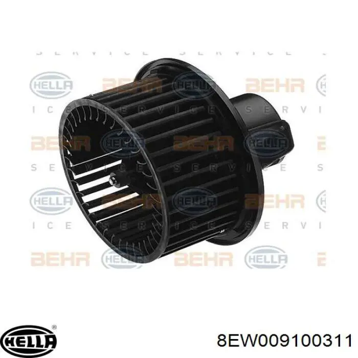 8EW009100311 HELLA motor eléctrico, ventilador habitáculo