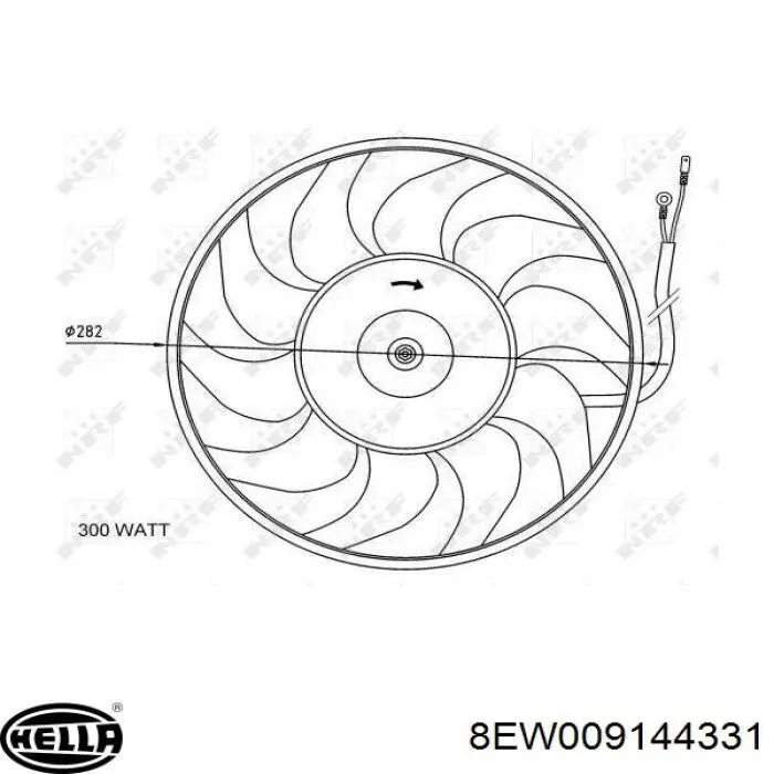 Ventilador del motor D8A010TT Thermotec