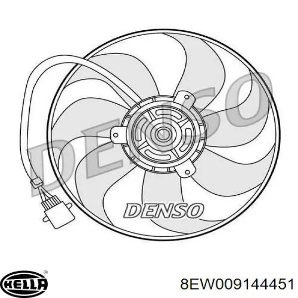 Ventilador de refrigeración del motor Mahle Original CFF8000P