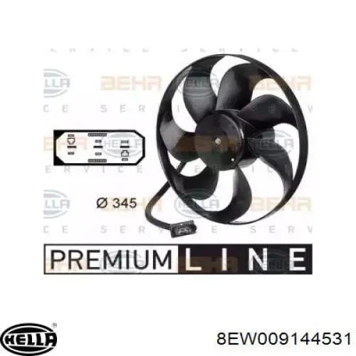 Ventilador de radiador HELLA 8EW009144531 precio, desde 60,01 EUR