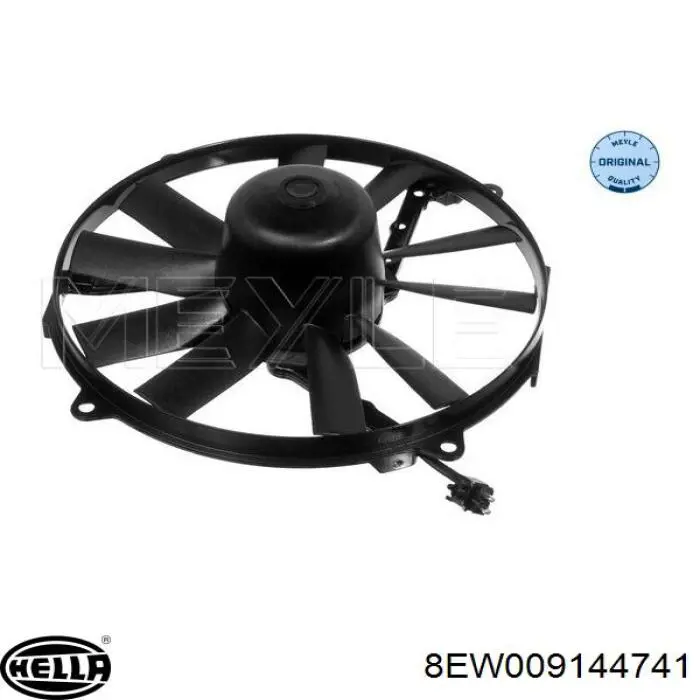 Ventilador de refrigeración completo derecho (motor y hélice) HELLA 8EW009144741 precio, desde 91,50 EUR