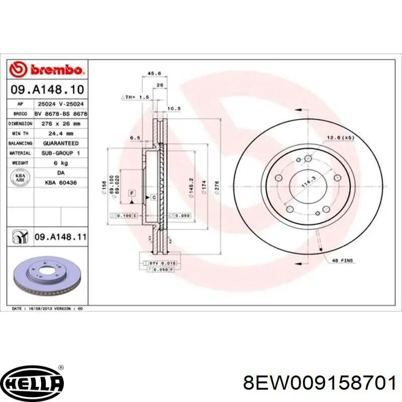 Ventilador del motor 1341244 Opel