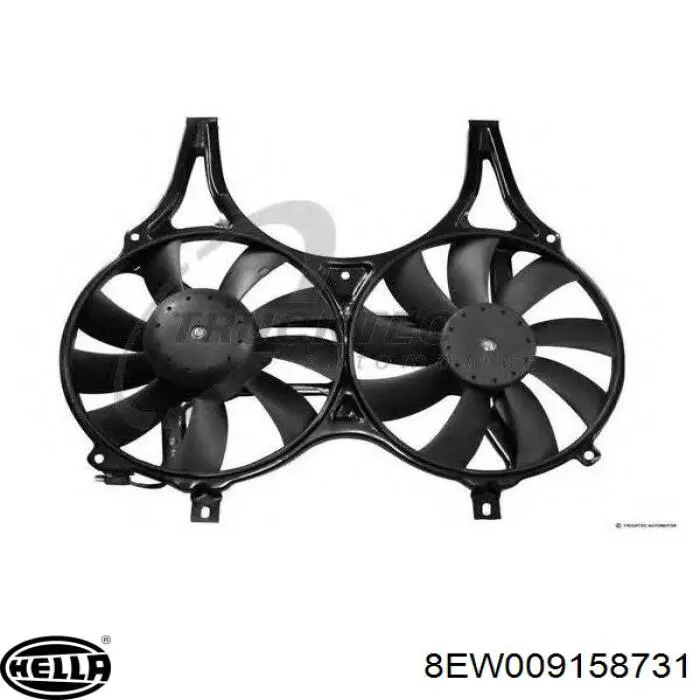 Comprar A0015003293 Mercedes Difusor del radiador del aire acondicionado con ventilador y motor