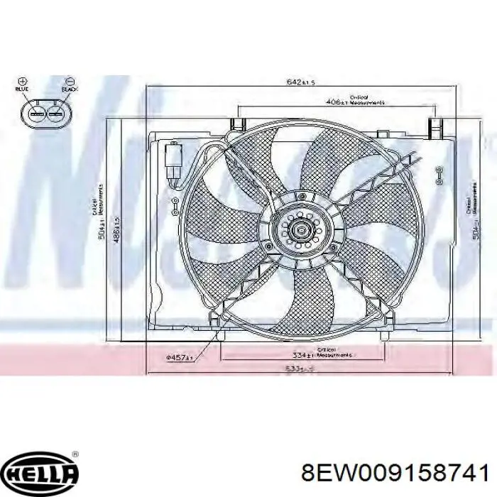Ventilador del motor A0015002493 Mercedes