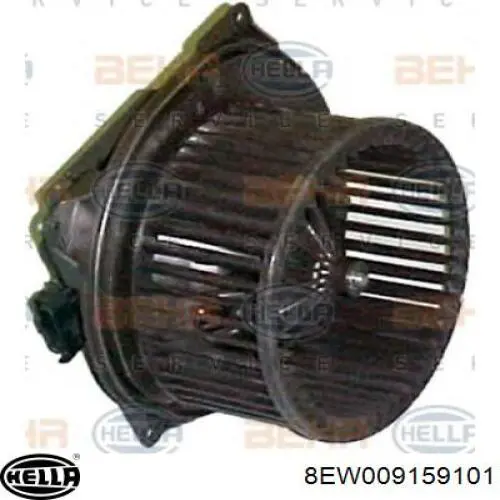 8EW009159101 HELLA motor eléctrico, ventilador habitáculo