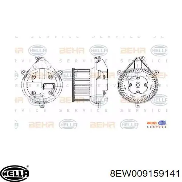 Ventilador habitáculo 7701035902 Renault (RVI)