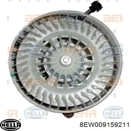 8EW009159211 HELLA motor eléctrico, ventilador habitáculo