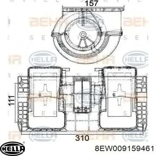 Comprar 8EW009159461 HELLA Motor de calefacción