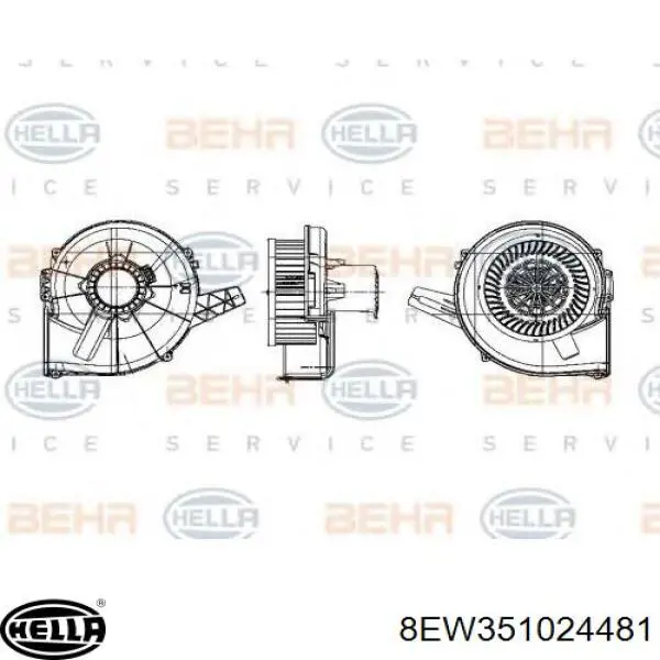 463662 Diesel Technic Ventilador de habitáculo