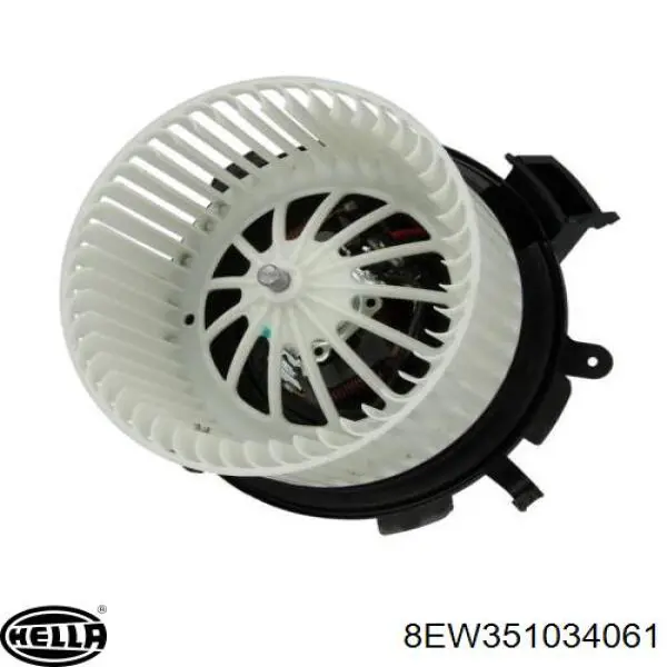 8EW351034061 HELLA motor eléctrico, ventilador habitáculo