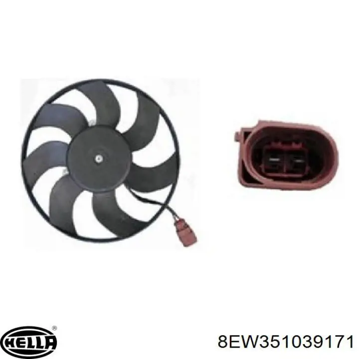 Ventilador eléctrico de refrigeración completo izquierdo (motor y hélice) 181106 Febi