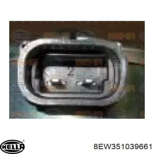 8EW351039661 HELLA difusor de radiador, ventilador de refrigeración, condensador del aire acondicionado, completo con motor y rodete