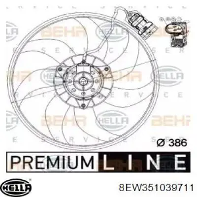 Ventilador de refrigeración del motor Opel 13208239