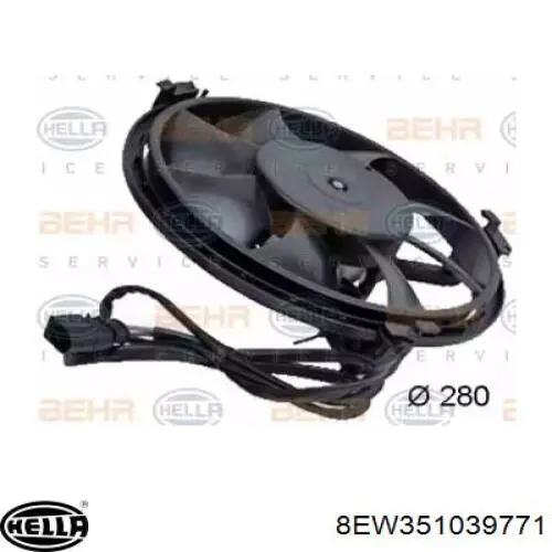 Comprar 8EW351039771 HELLA Ventilador del motor