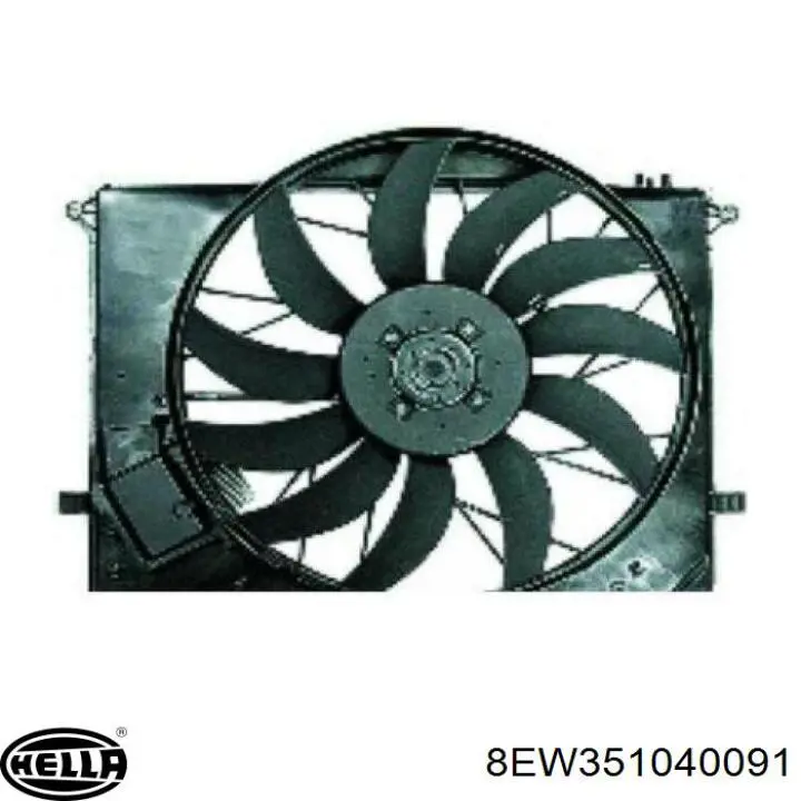Ventilador, refrigeración motor HELLA 8EW351040091 precio, desde 110,35 EUR