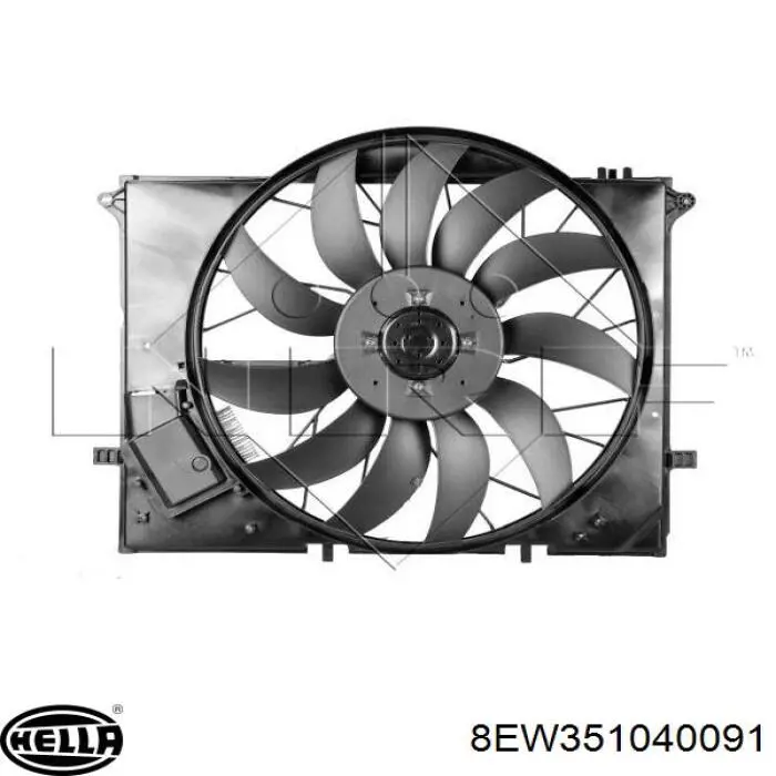 8EW351040091 HELLA Ventilador de refrigeración del motor