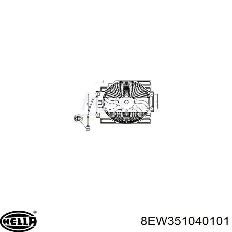 Comprar 201623W1 Polcar Difusor del radiador del aire acondicionado con ventilador y motor