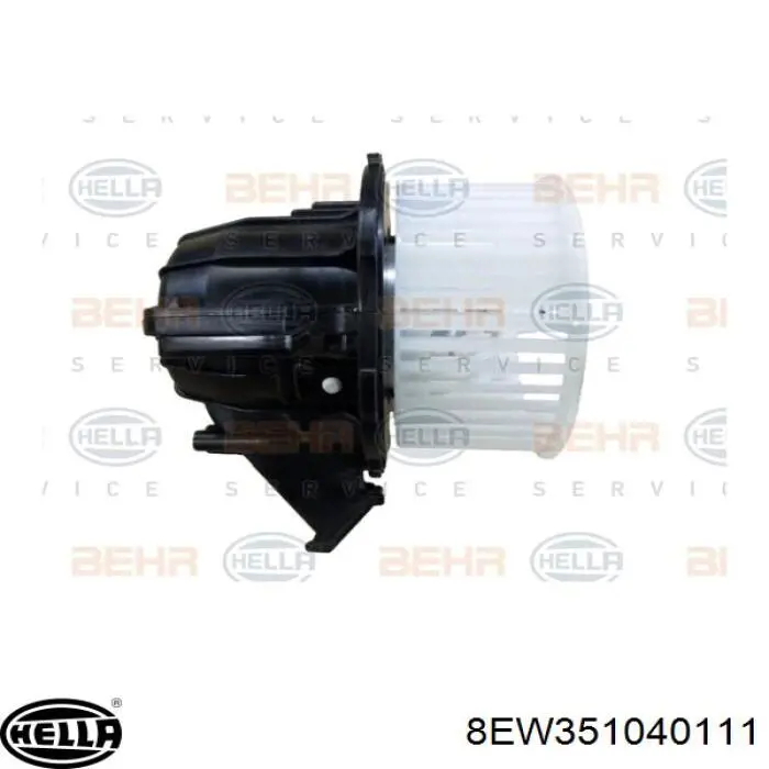 8EW351040111 HELLA ventilador (rodete +motor aire acondicionado con electromotor completo)