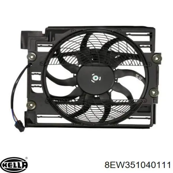Difusor del radiador del aire acondicionado con ventilador y motor HELLA 8EW351040111 precio, desde 187,61 EUR