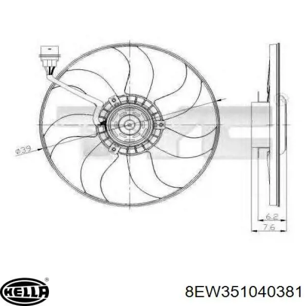 Comprar EVW059 Doga Ventilador del motor