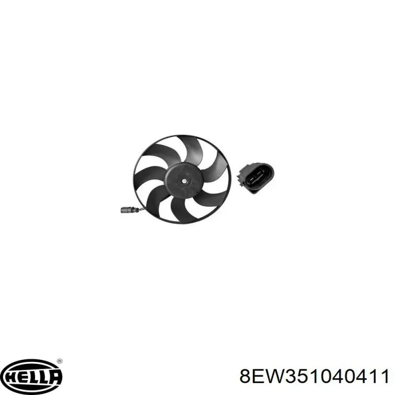 8EW351040411 HELLA ventilador (rodete +motor refrigeración del motor con electromotor derecho)