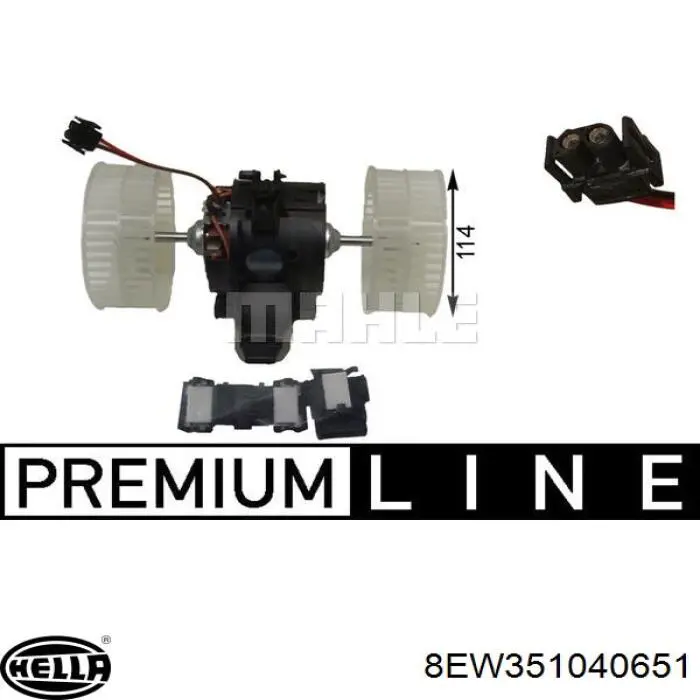 Ventilador habitáculo 8EW351040651 HELLA