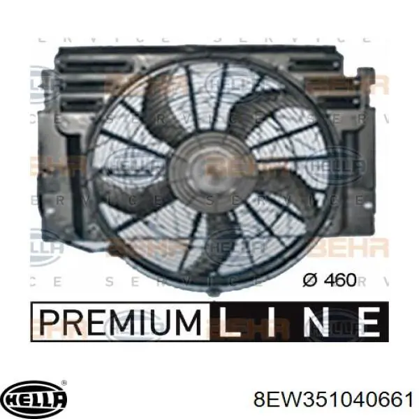 Comprar 205023W2 Polcar Difusor del radiador del aire acondicionado con ventilador y motor