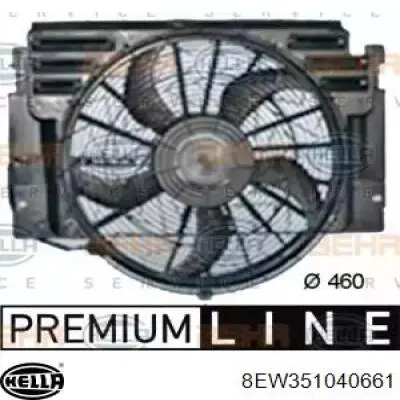 Difusor del radiador del aire acondicionado con ventilador y motor BMW 64546921940