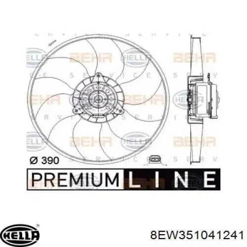 Comprar 8EW351041241 HELLA Ventilador del motor