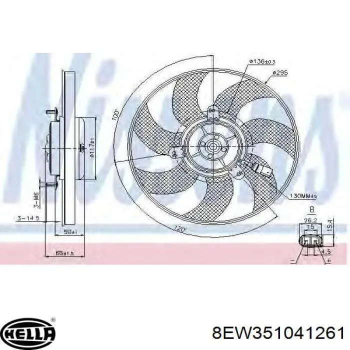 Ventilador de refrigeración del motor Mercedes 6395000593