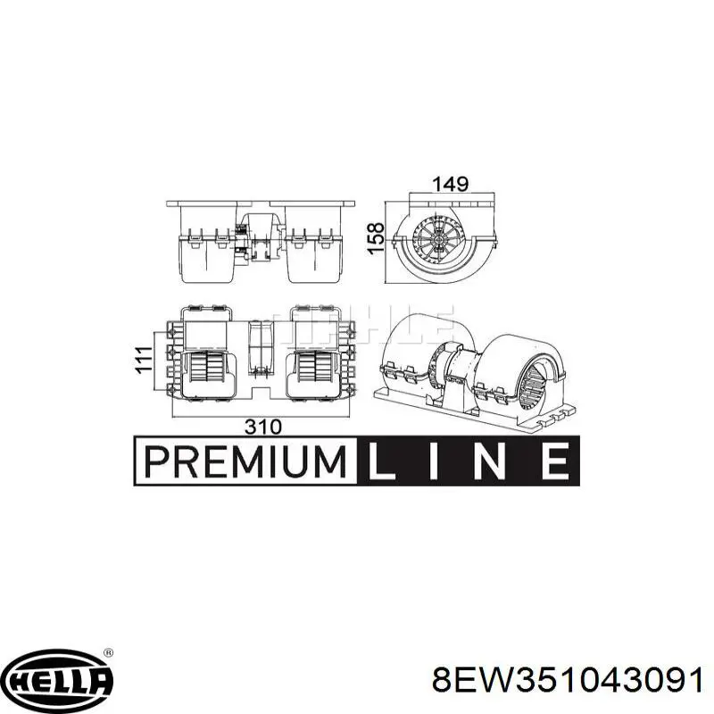 Ventilador interior NRF 34527