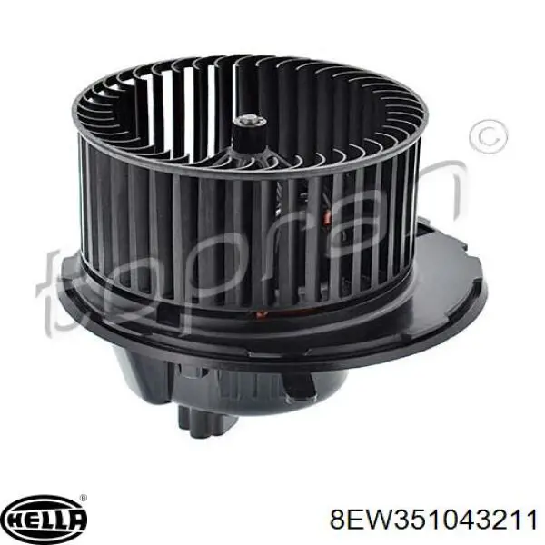 8EW351043211 HELLA motor eléctrico, ventilador habitáculo