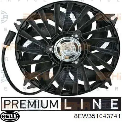 Comprar 1253Q8 Peugeot/Citroen Ventilador (rodete +motor) refrigeración del motor con electromotor, izquierdo