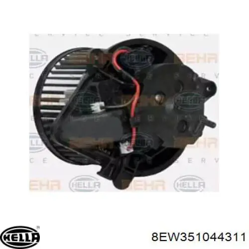 8EW351044311 HELLA motor eléctrico, ventilador habitáculo