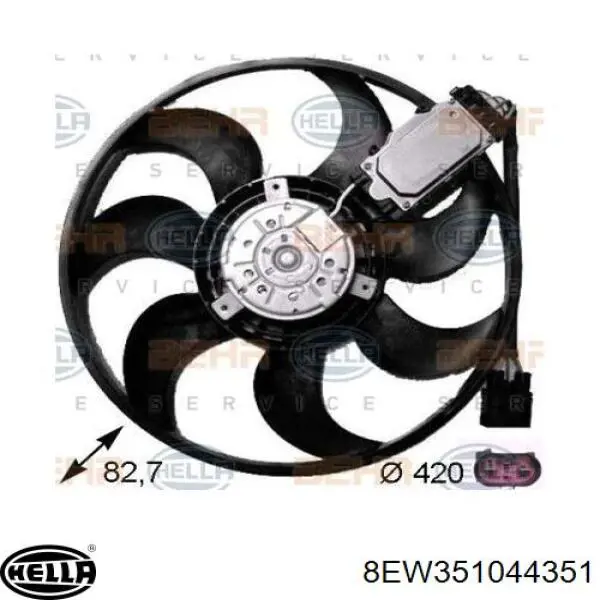 Comprar 0986338114 Bosch Ventilador eléctrico de refrigeración completo izquierdo (motor y hélice)