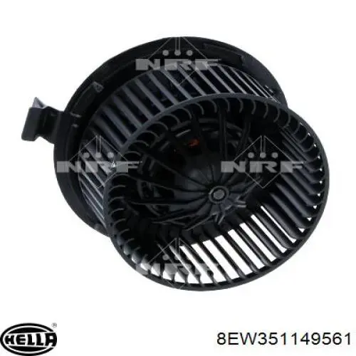 8EW351149561 HELLA motor eléctrico, ventilador habitáculo