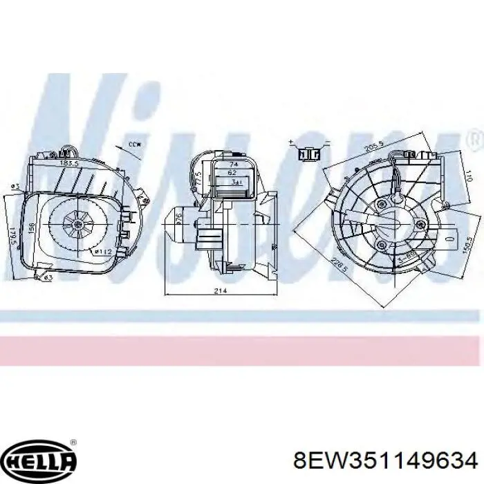 Ventilador habitáculo 6122370002 Meyle