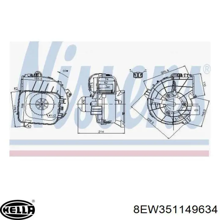 Ventilador interior Meyle 6122370002