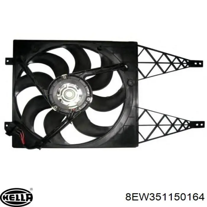 8EW351150164 HELLA ventilador (rodete +motor refrigeración del motor con electromotor completo)