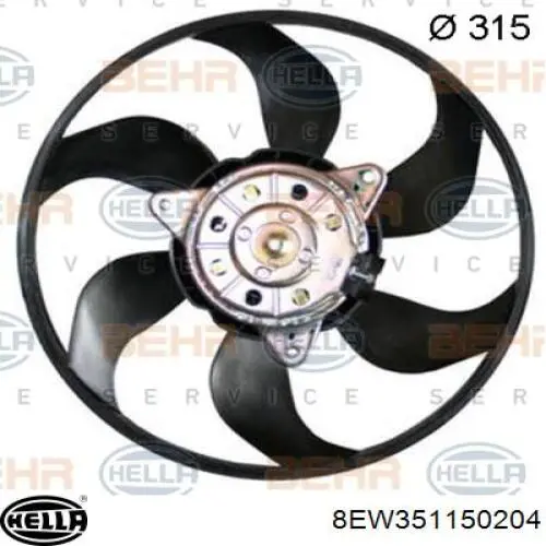 Comprar 13114368 Opel Ventilador de refrigeración completo derecho (motor y hélice)