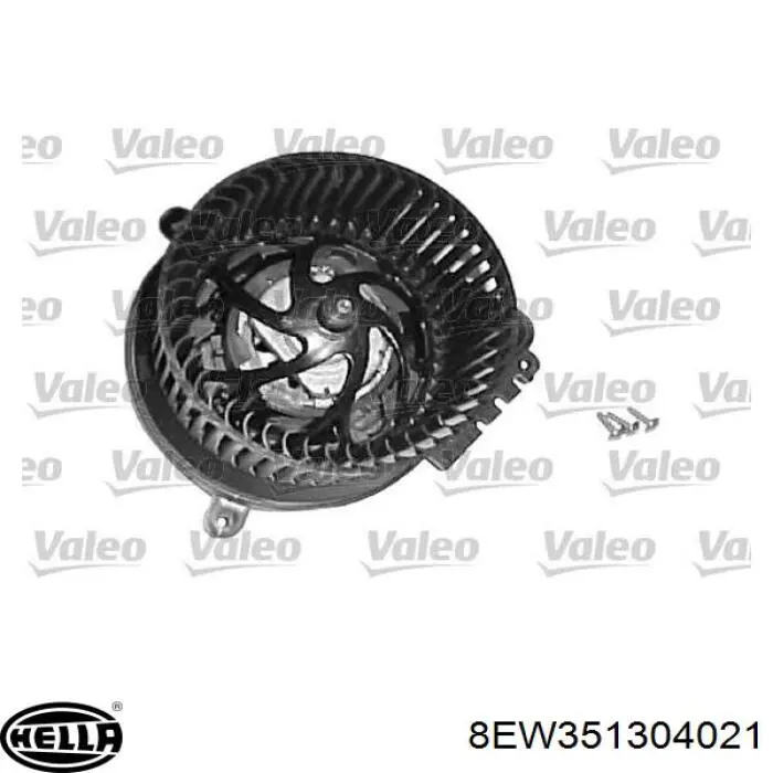 8EW351304021 HELLA motor eléctrico, ventilador habitáculo