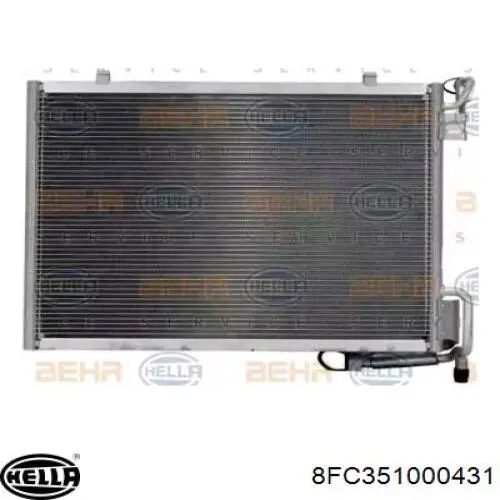 C1B119710BB Ford condensador aire acondicionado