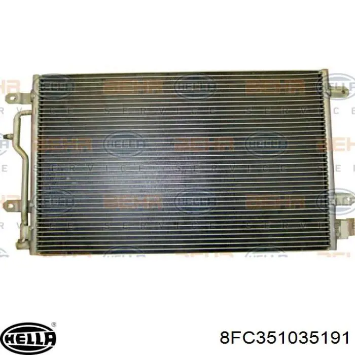 A1248301370 Mercedes Radiador de aire acondicionado