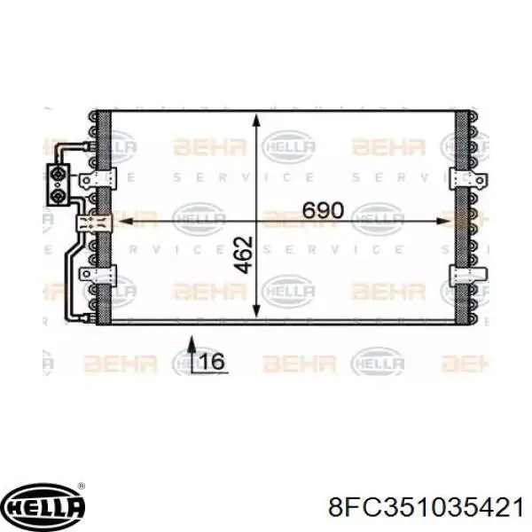 Comprar 0090160018 Depo/Loro/Abakus Condensador de aire acondicionado