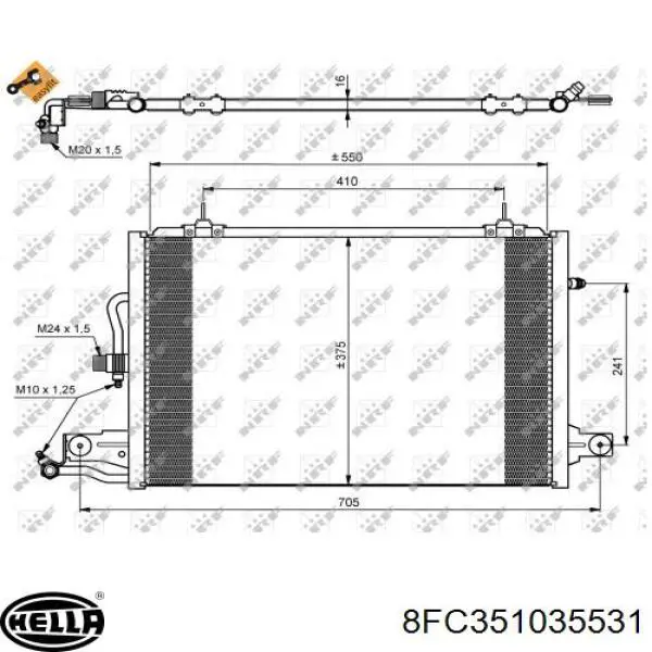Comprar 0030160004 Depo/Loro/Abakus Condensador de aire acondicionado